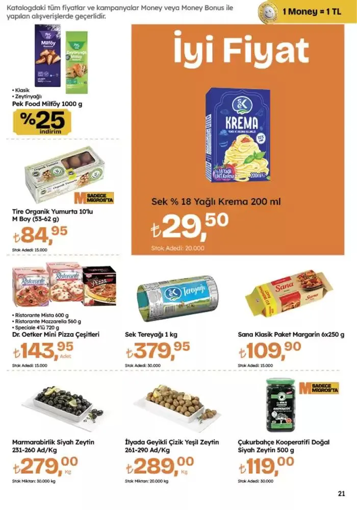 Katalog Migros katalog 25 Ekim - 8 Kasım 2024 - aktüel Sayfa 21