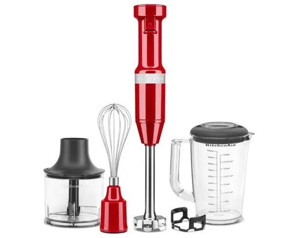 KitchenAid 5KHBV83 Aksesuarlı El Blenderı Empire Red