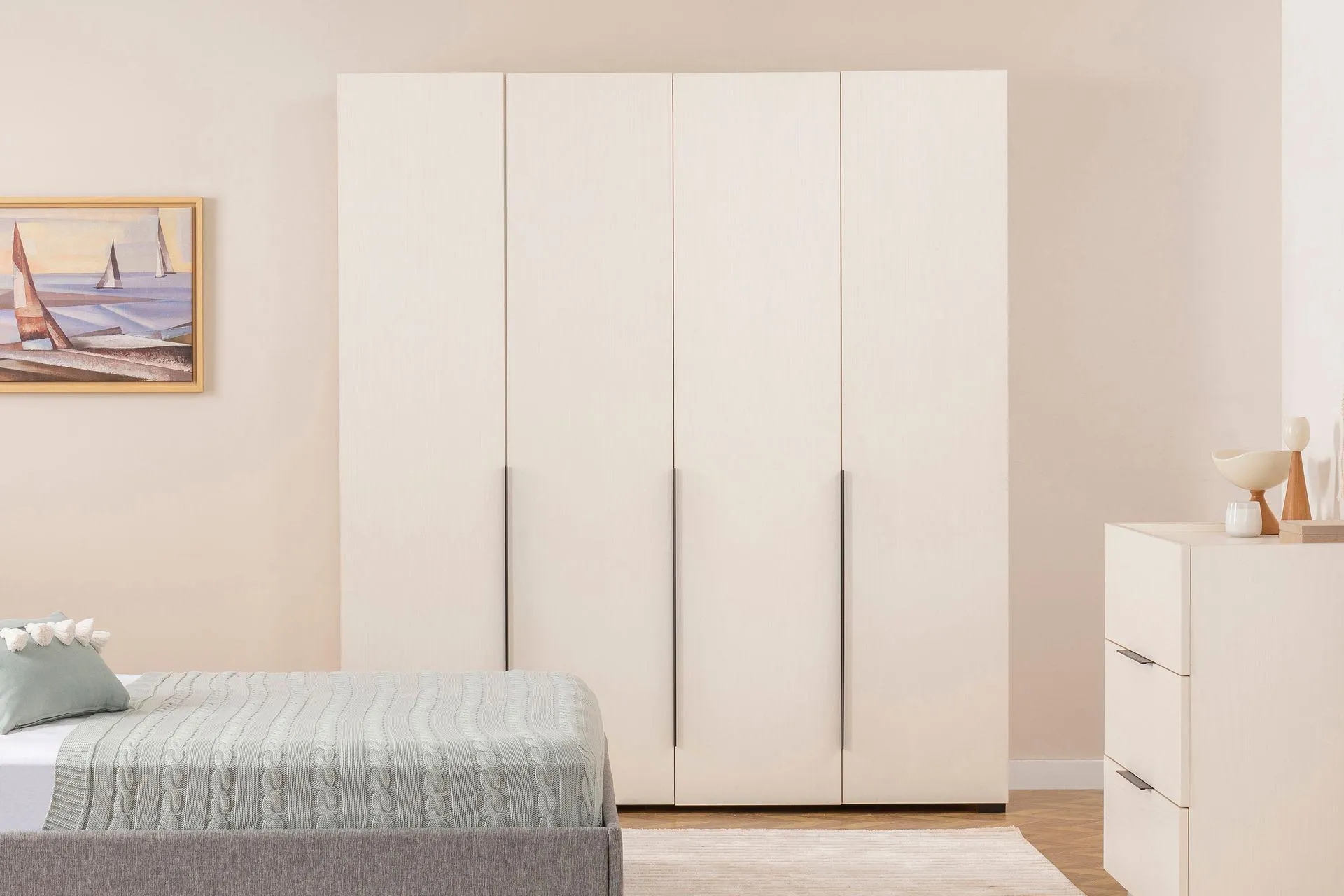 LUKE GARDIROP, 4 KAPAKLI, SEDEF KREM (VB9-222)