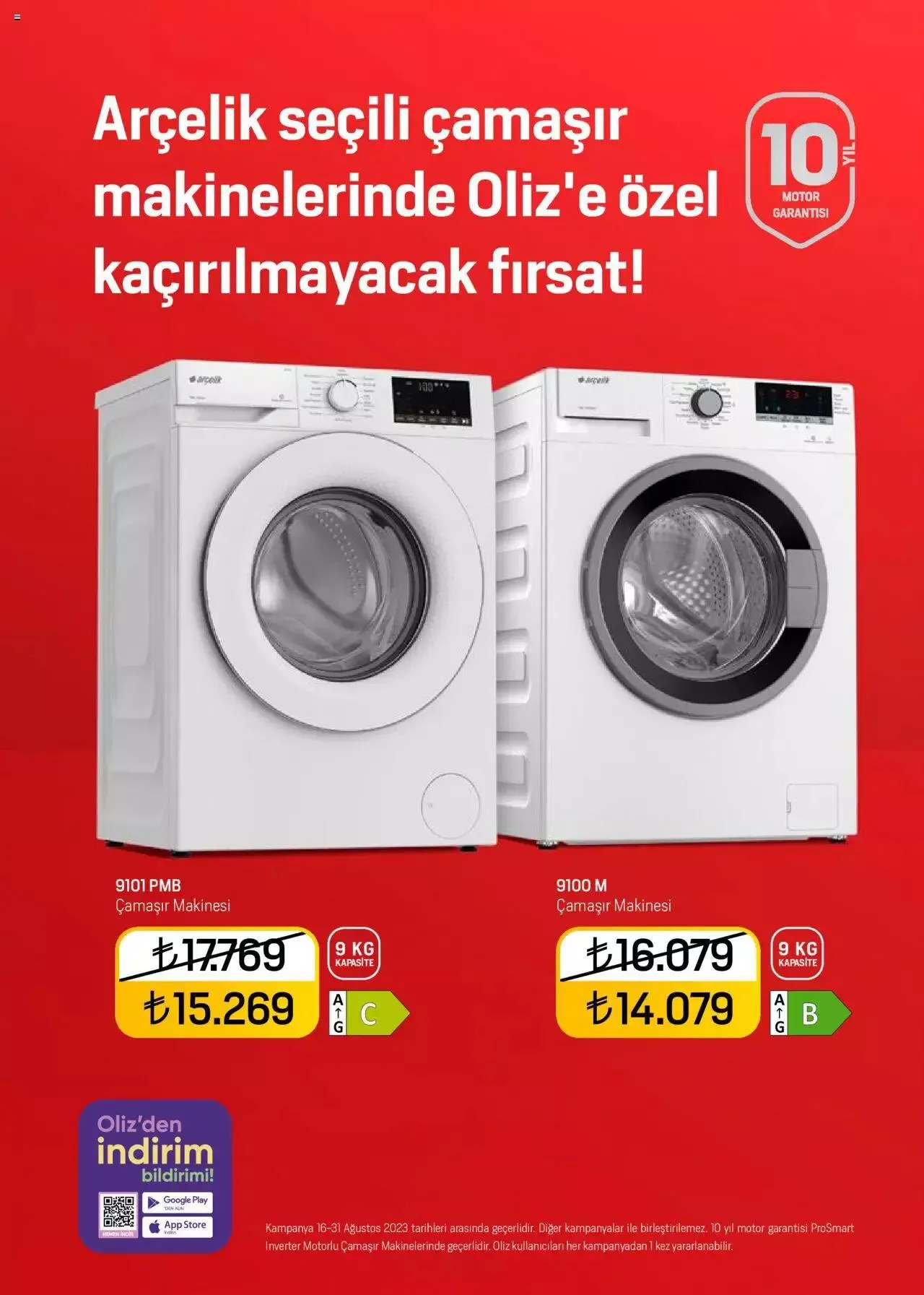 Katalog Arçelik Katalog 16 Ağustos - 31 Ağustos 2023 - aktüel Sayfa 19