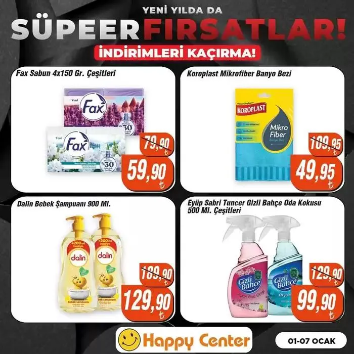 Katalog Happy Center katalog 7 Ocak - 14 Ocak 2025 - aktüel Sayfa 1