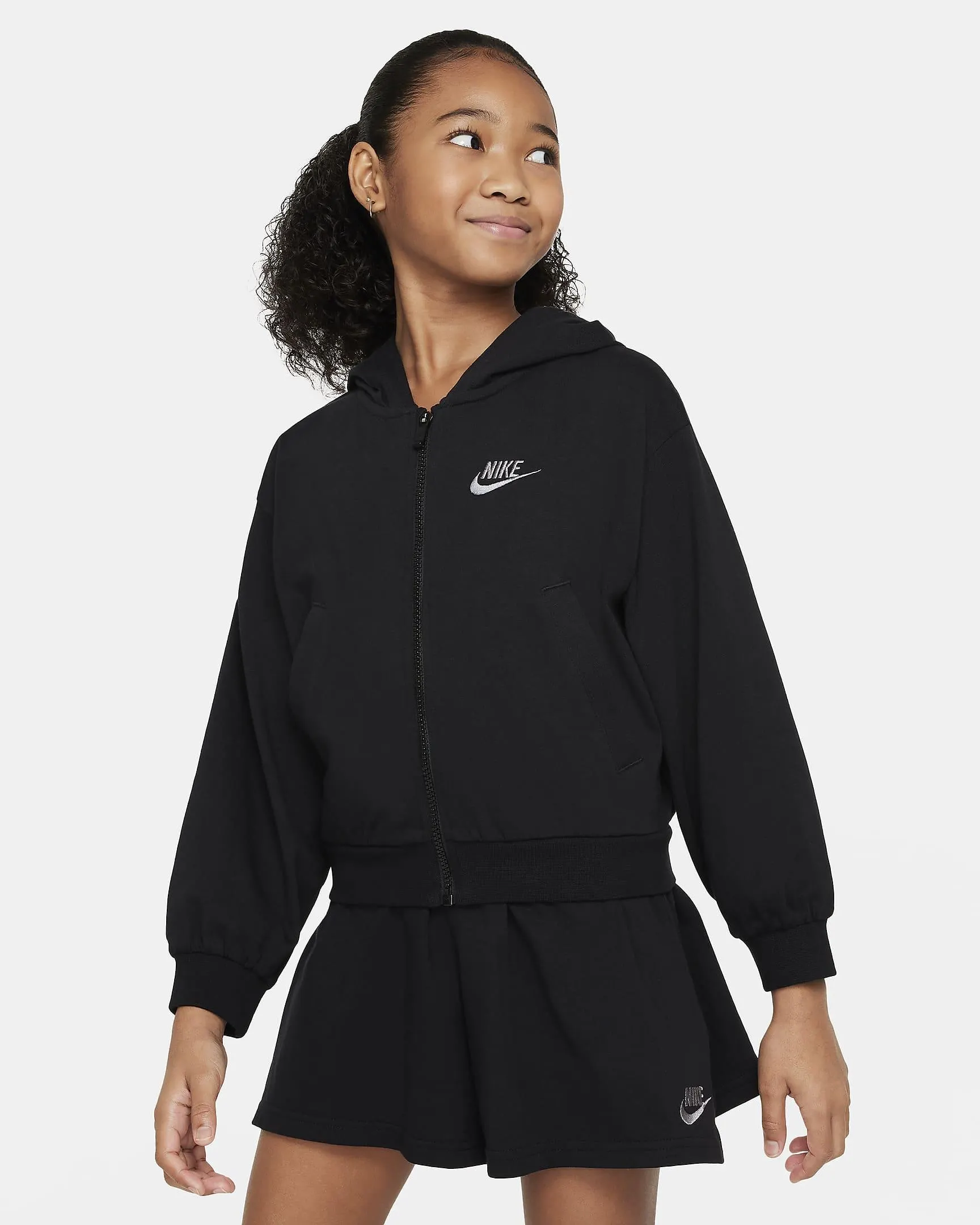 Older Kids' (Girls') Full-Zip Hoodie