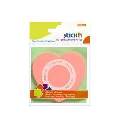 Hopax Kalp Şekilli Pembe 50 Yaprak Not Kağıdı