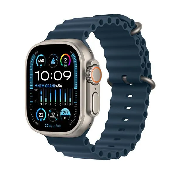 Watch Ultra 2 GPS + Cellular, 49mm Titanium Case with Blue Ocean Band