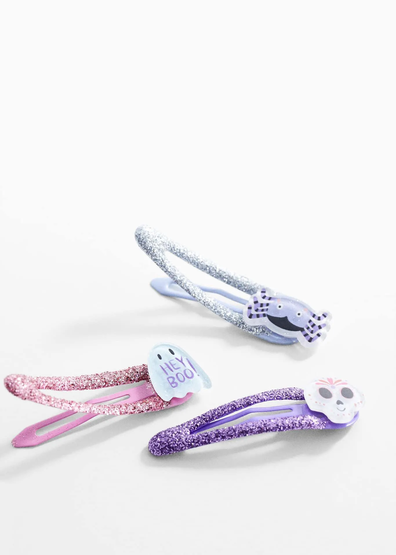 3'lü Cadılar Bayramı saç tokası seti