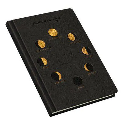 Gıpta Circle Of Life Çizgili İp Dikiş Deri Kapak Butik Defter