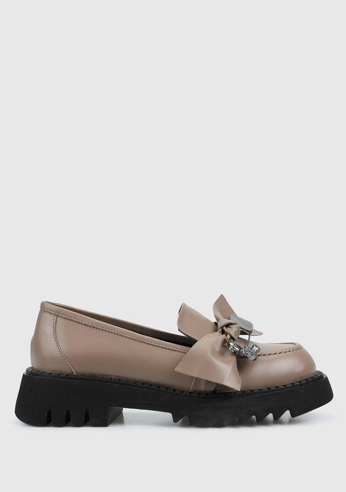 Provoq Vizon Deri Kadın Ayakkabı