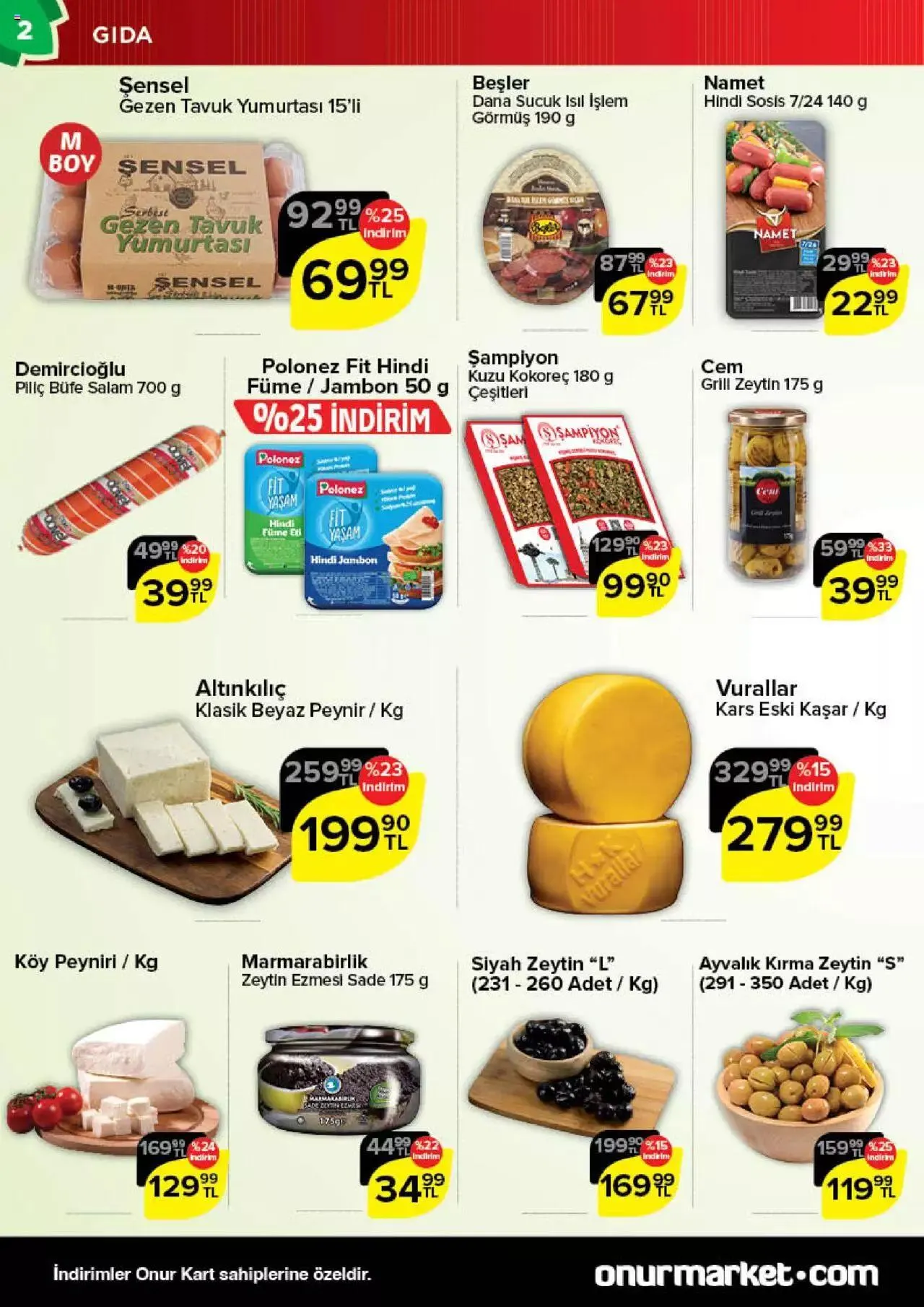 Katalog Onur Market Katalog 23 Kasım - 5 Aralık 2023 - aktüel Sayfa 2