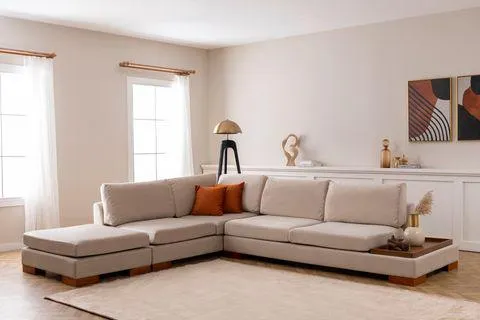 Tulip Köşe Koltuk, Ekru