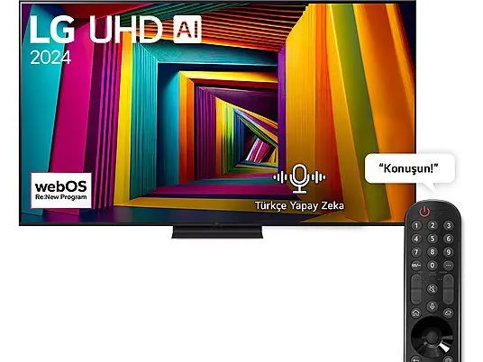 LG 75UT91 75 inç 190 Ekran 4K Smart AI Sihirli Kumanda HDR10 webOS24 UHD TV
