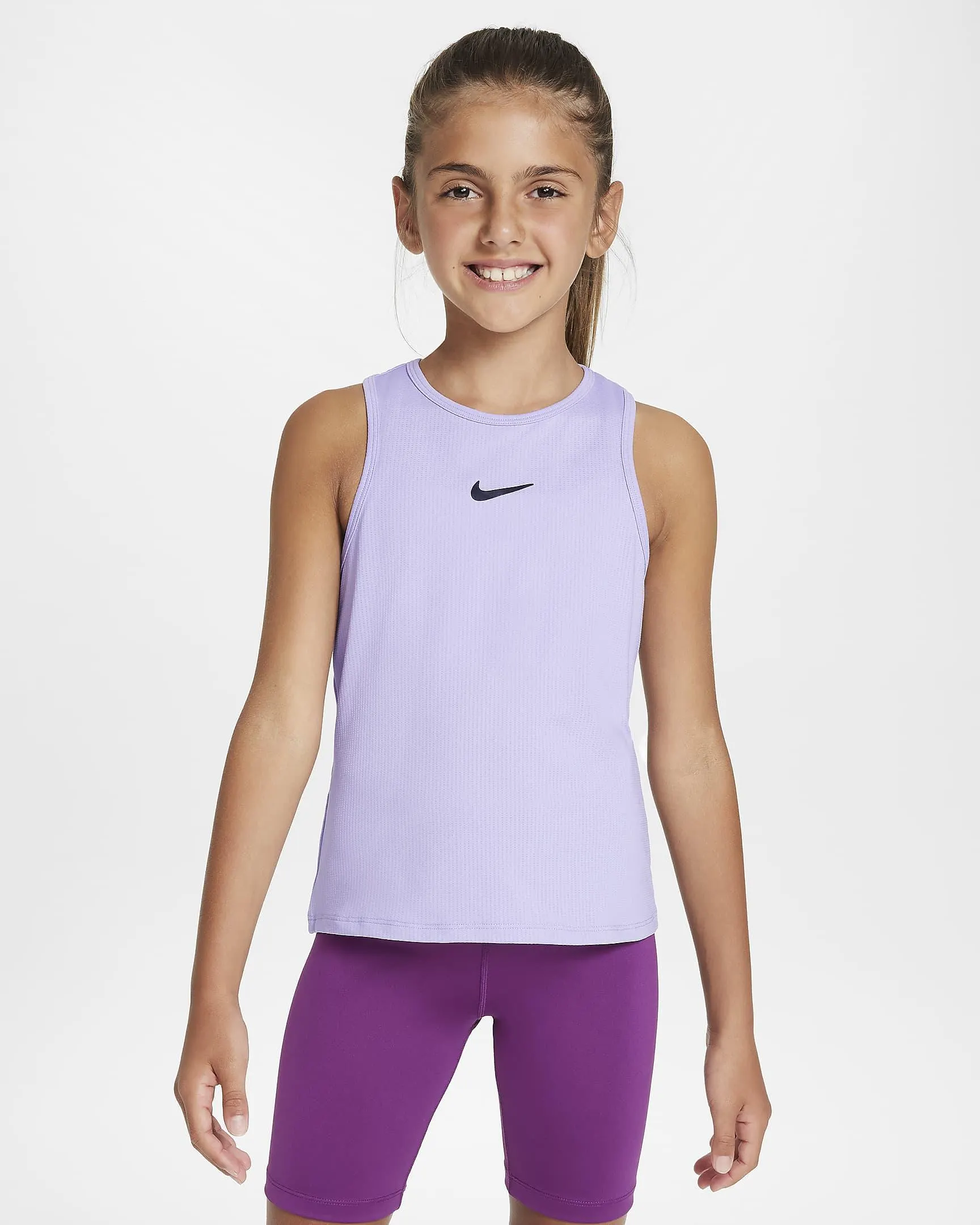 Older Kids' (Girls') Dri-FIT Tennis Tank
