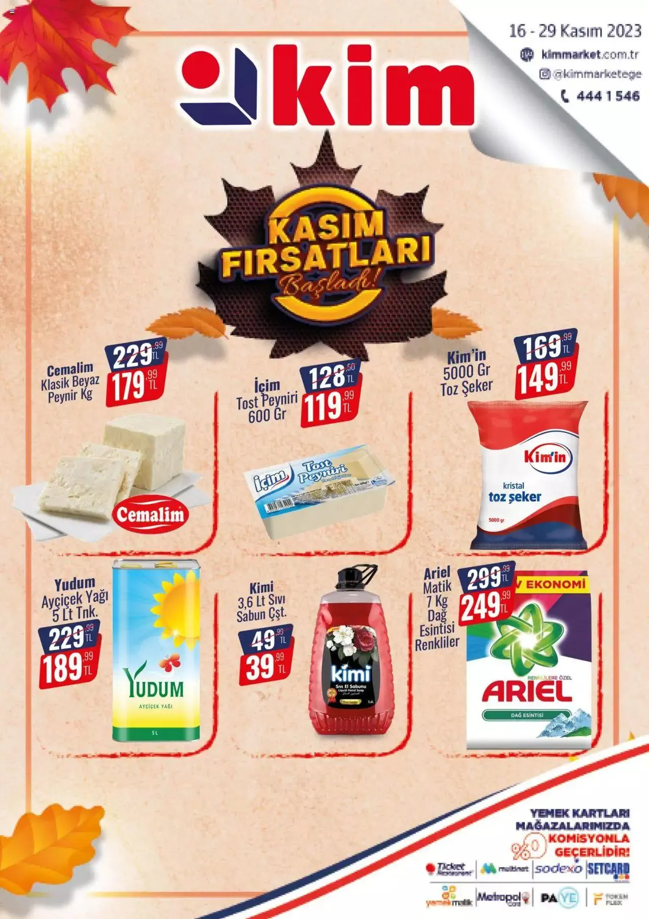 Katalog Kim Market - Ege 16 Kasım - 29 Kasım 2023 - aktüel Sayfa 1