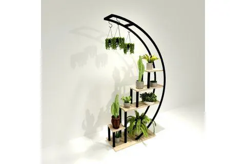 MAVİENERJİ DEKORATİF ÇİÇEKLİK, AHŞAP (IV6-102)