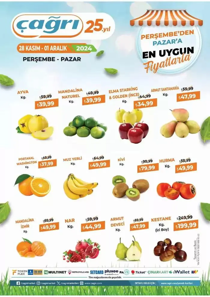 Katalog Perşembe'den Pazar'a En İyi Fiyatlarla ! 27 Kasım - 4 Aralık 2024 - aktüel Sayfa 1