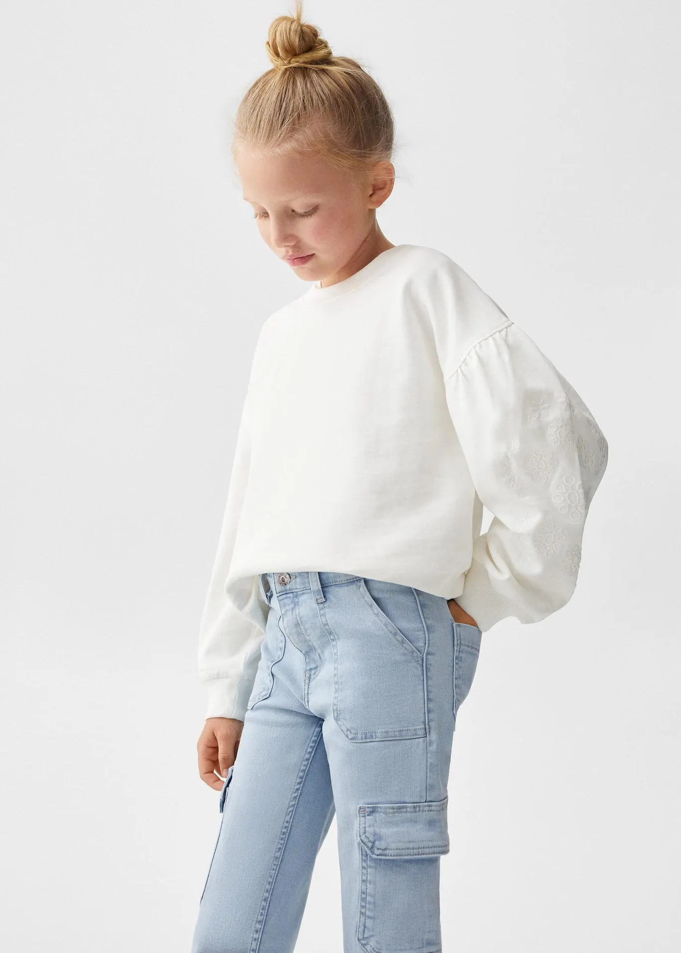 Cepli kargo jean pantolon