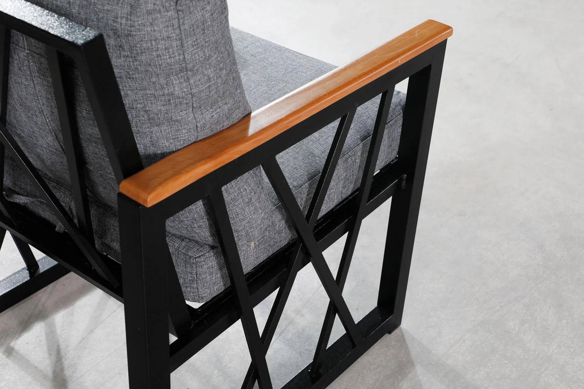 TU TİENDA ACELYA BAHÇE BALKON MOBİLYASI, İNDİGO GRİ (CH2-137)