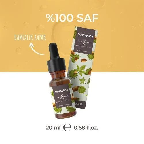 Cosmetica %100 Saf At Kestanesi Yağı 20 Ml