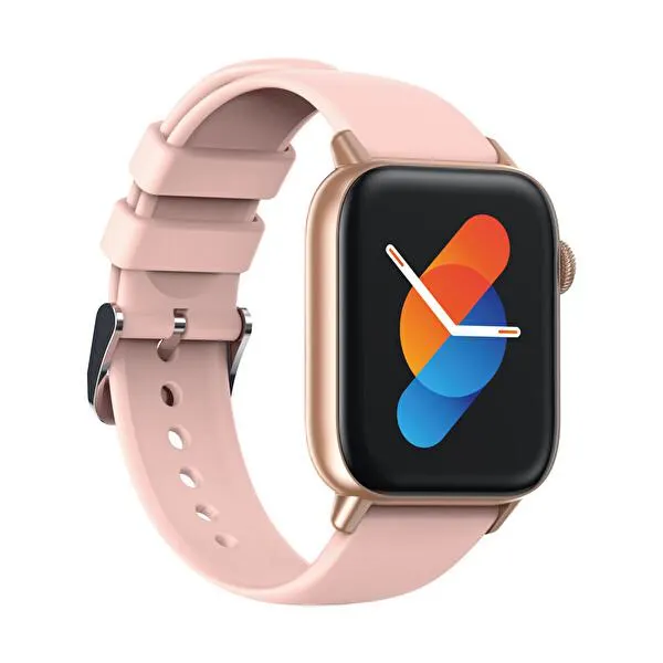 M9034 Sesli Telefon Görüşmesi Bluetooth V5.3 Pembe Akıllı Saat