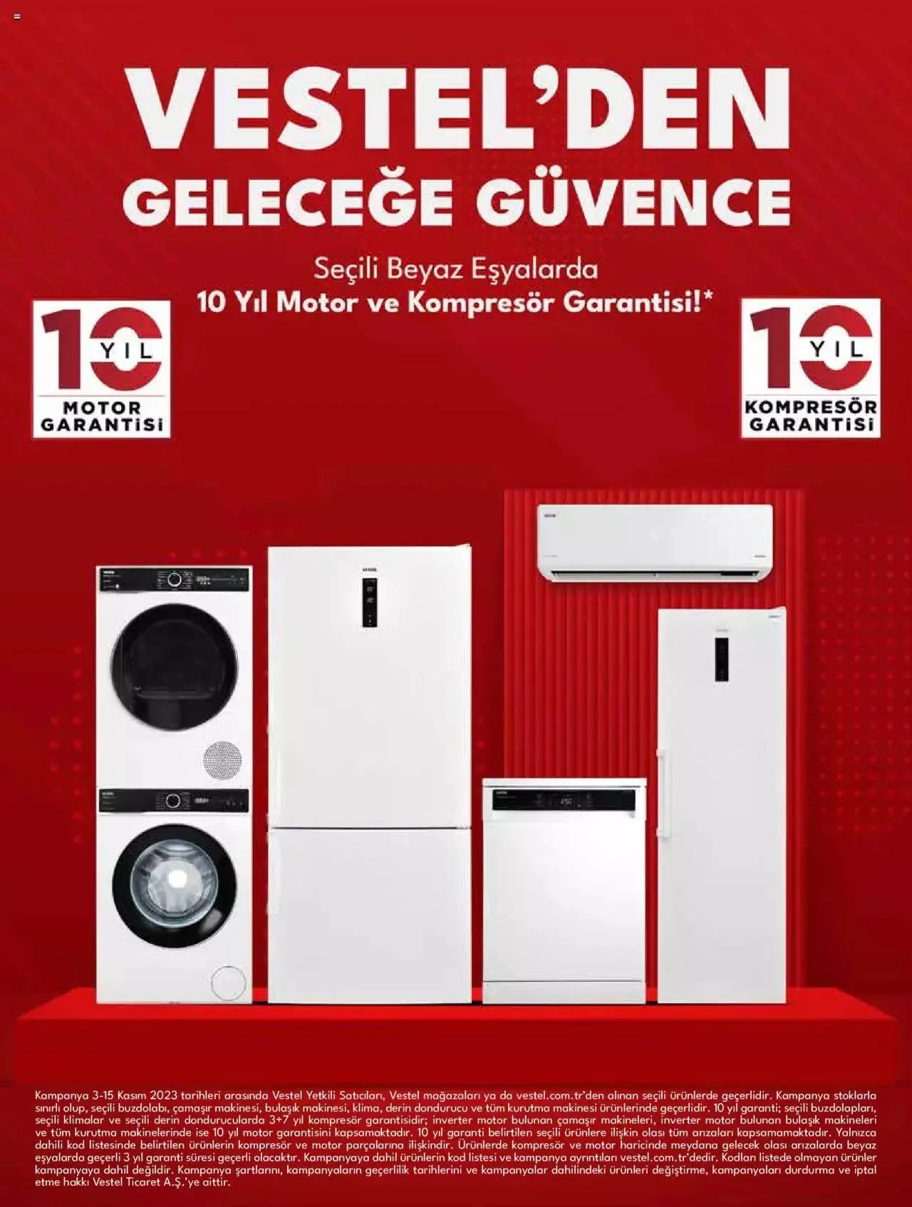Katalog Vestel - Beyaz Eşya 1 Kasım - 15 Kasım 2023 - aktüel Sayfa 8