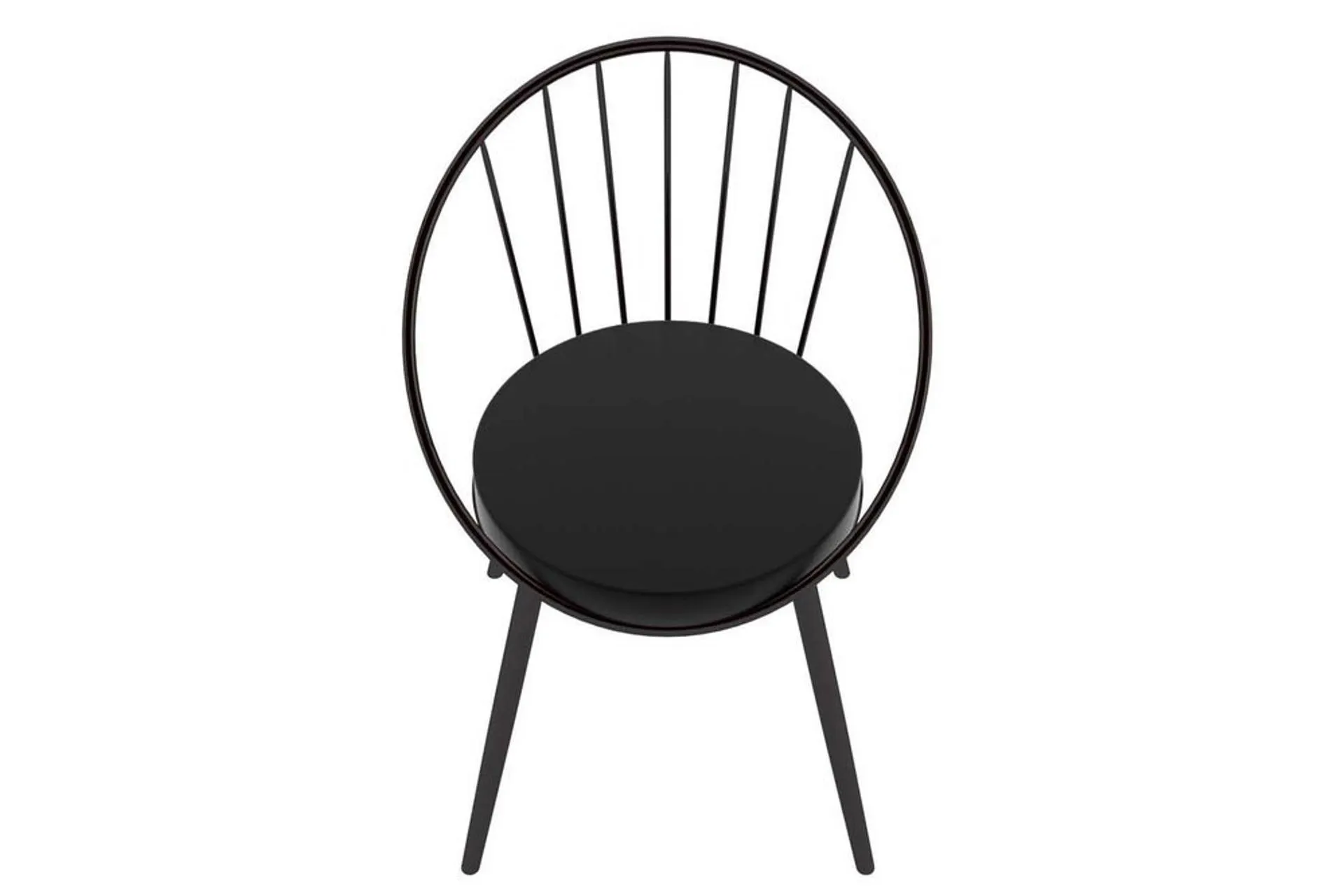 Evdemo Eylül Metal Tel Sandalye, Siyah