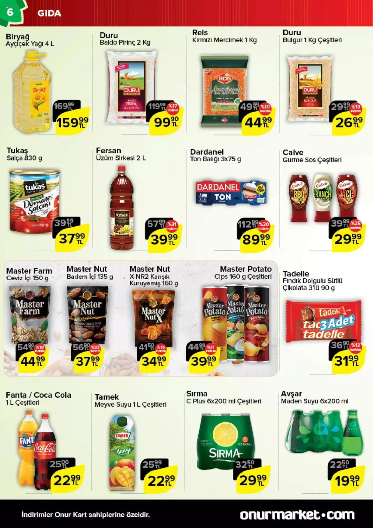 Katalog Onur Market Katalog 31 Ağustos - 12 Eylül 2023 - aktüel Sayfa 6