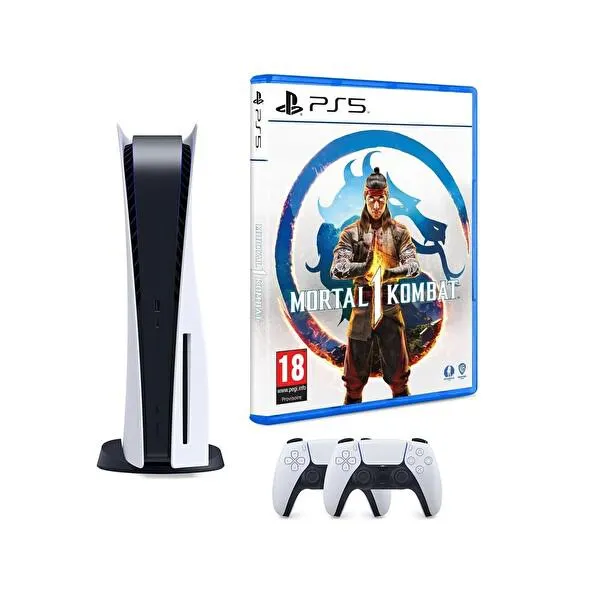 Playstation 5 Diskli + 2. Dualsense Kol + Mortal Kombat 1 (İthalatçı Garantili)
