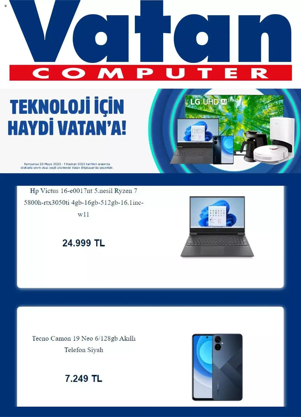 Katalog Vatan Bilgisayar Indirim 1 Haziran - 31 Aralık 2023 - aktüel Sayfa 3