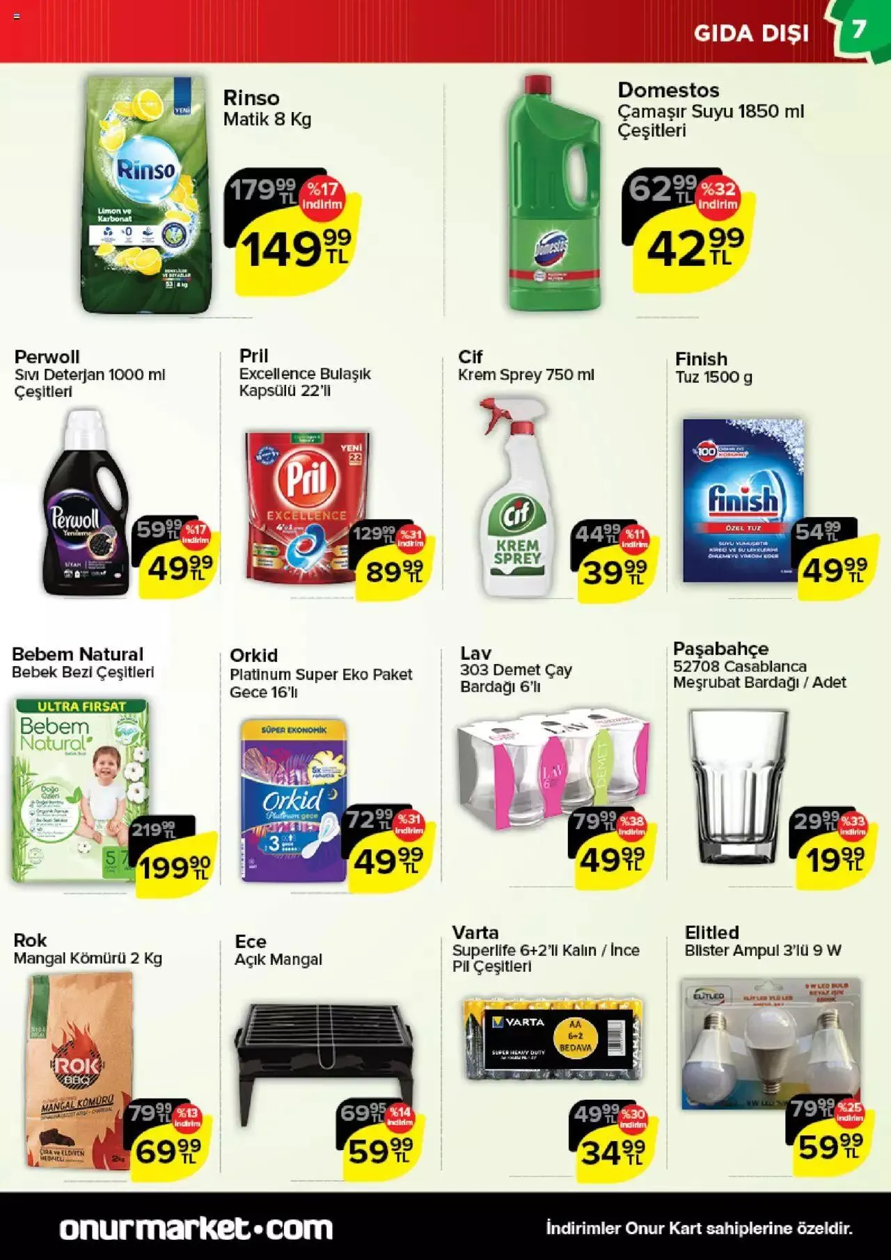 Katalog Onur Market Katalog 17 Ağustos - 29 Ağustos 2023 - aktüel Sayfa 7