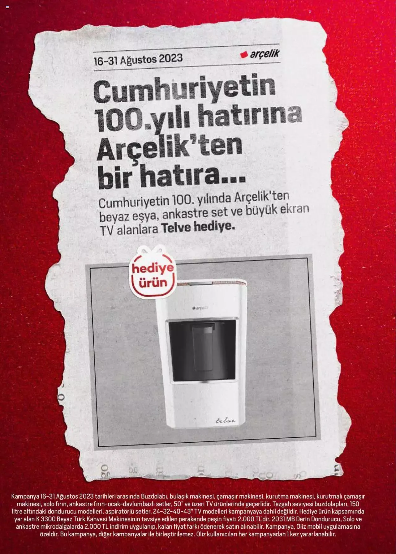 Katalog Arçelik Katalog 16 Ağustos - 31 Ağustos 2023 - aktüel Sayfa 2