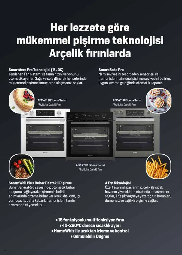 Katalog Arçelik Genel Kataloğu 1 Haziran - 15 Haziran 2024 - aktüel Sayfa 44