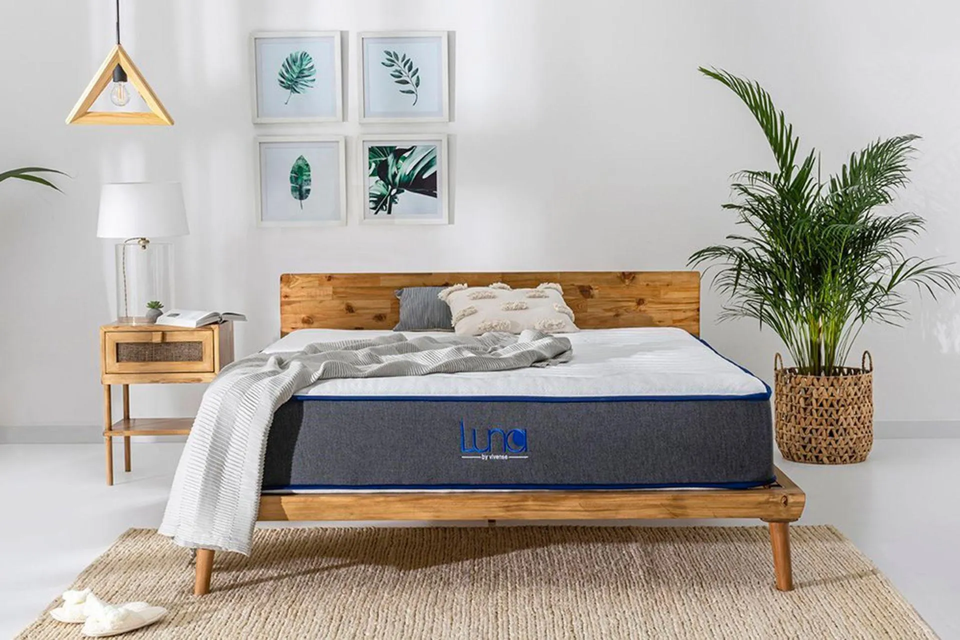 LUNA BY VİVENSE HYBRİD BAMBU ÇİFT KİŞİLİK YATAK, 160X200 (VO3-709) by Luna Bedding
