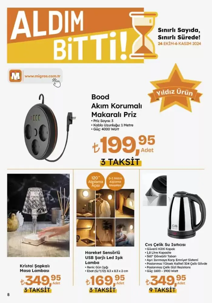 Katalog Migros katalog 25 Ekim - 8 Kasım 2024 - aktüel Sayfa 81