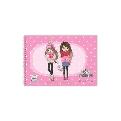 Keskin 17*25 15 Yaprak Spiralli Best Friends Resim Defteri