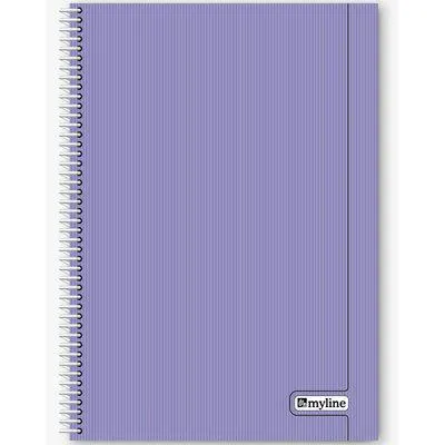 Myline Nova A4 Plastik Kapak 72 Yaprak Çizgili Defter