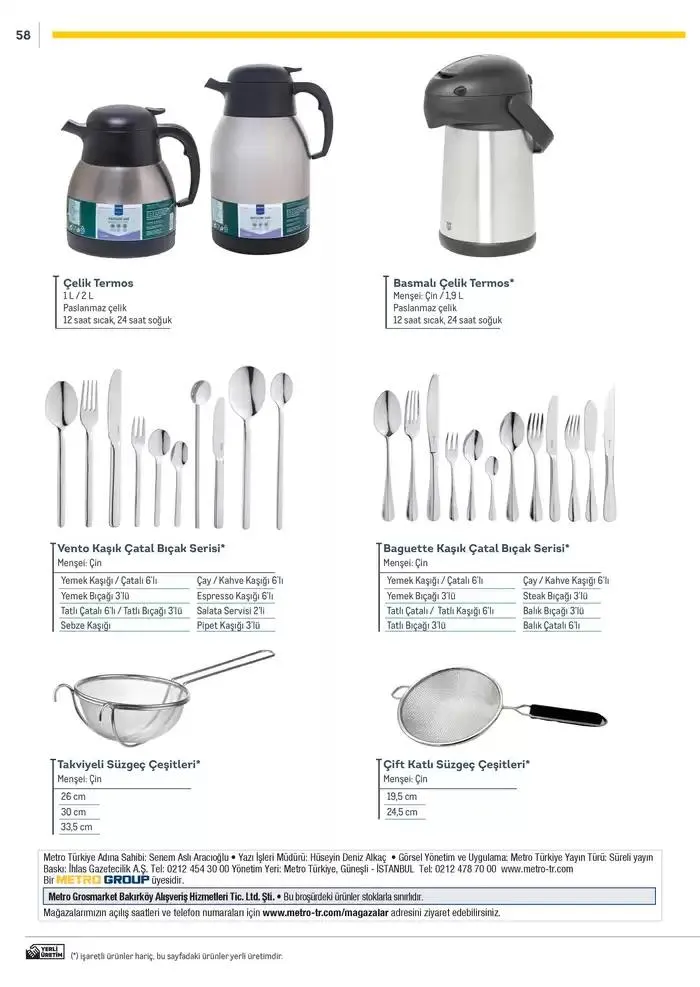 Katalog Metro Markalı Profesyonel Çözümler 7 Şubat - 31 Aralık 2025 - aktüel Sayfa 58