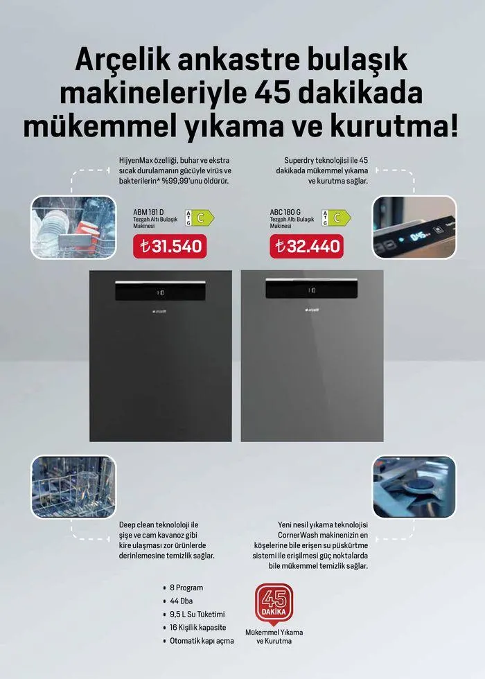 Katalog Arçelik Genel Kataloğu 1 Haziran - 15 Haziran 2024 - aktüel Sayfa 46