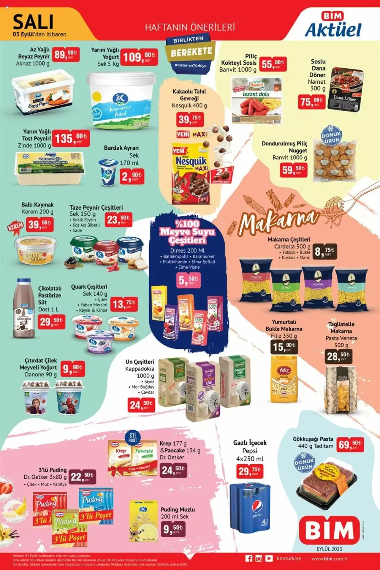 Katalog BIM Katalog Salı 5 Eylül - 22 Eylül 2023 - aktüel Sayfa 1