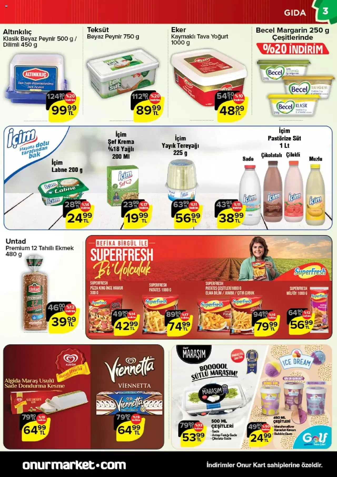 Katalog Onur Market Katalog 17 Ağustos - 29 Ağustos 2023 - aktüel Sayfa 3