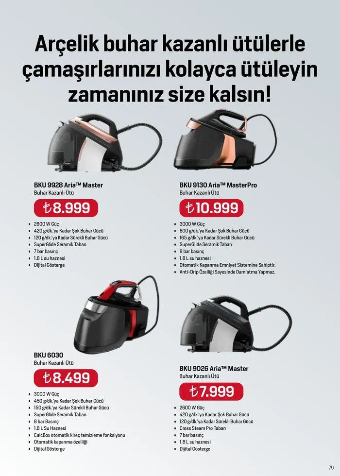Katalog Arçelik Genel Kataloğu 1 Haziran - 15 Haziran 2024 - aktüel Sayfa 79