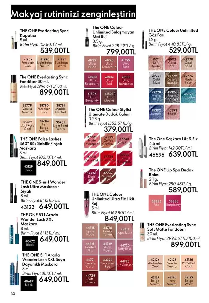 Katalog Oriflame katalog 1 Şubat - 15 Şubat 2025 - aktüel Sayfa 52