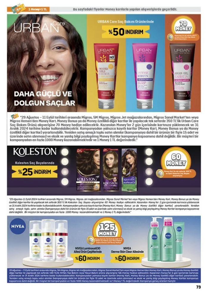 Katalog Migros katalog 29 Ağustos - 11 Eylül 2024 - aktüel Sayfa 73