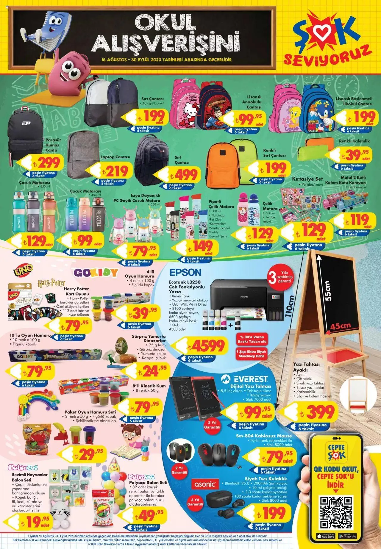 Katalog Şok Market Katalog - okul alışverişi 16 Ağustos - 30 Eylül 2023 - aktüel Sayfa 9