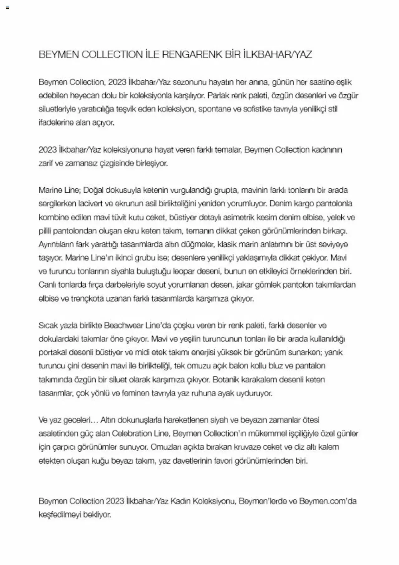 Katalog Beymen Katalog 13 Mart - 31 Aralık 2023 - aktüel Sayfa 2