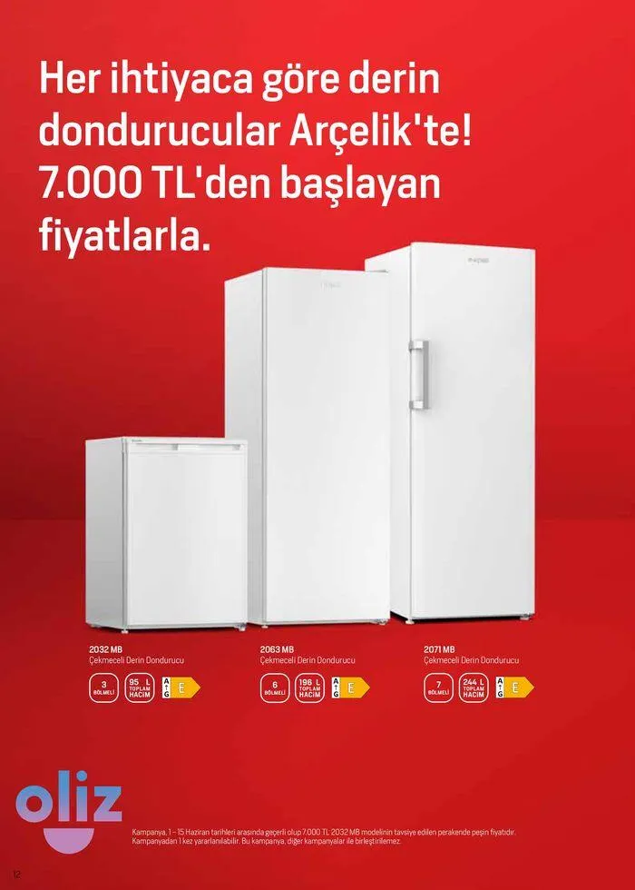 Katalog Arçelik Genel Kataloğu 1 Haziran - 15 Haziran 2024 - aktüel Sayfa 12