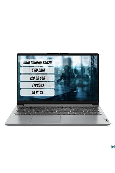 IdeaPad 1 82V700A8TX Intel Celeron N4020 15.6" 4 GB RAM 128 GB SSD FreeDOS Gri Laptop