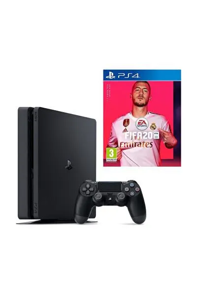Playstation 4 Slim 500 GB Oyun Konsolu + Fifa 2020 PS4 Oyun (Eurasia Garantili)
