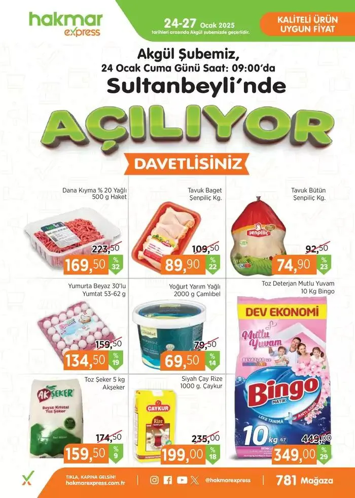 24-27 Ocak 2025 Akgül Açılış İndirimleri - 1