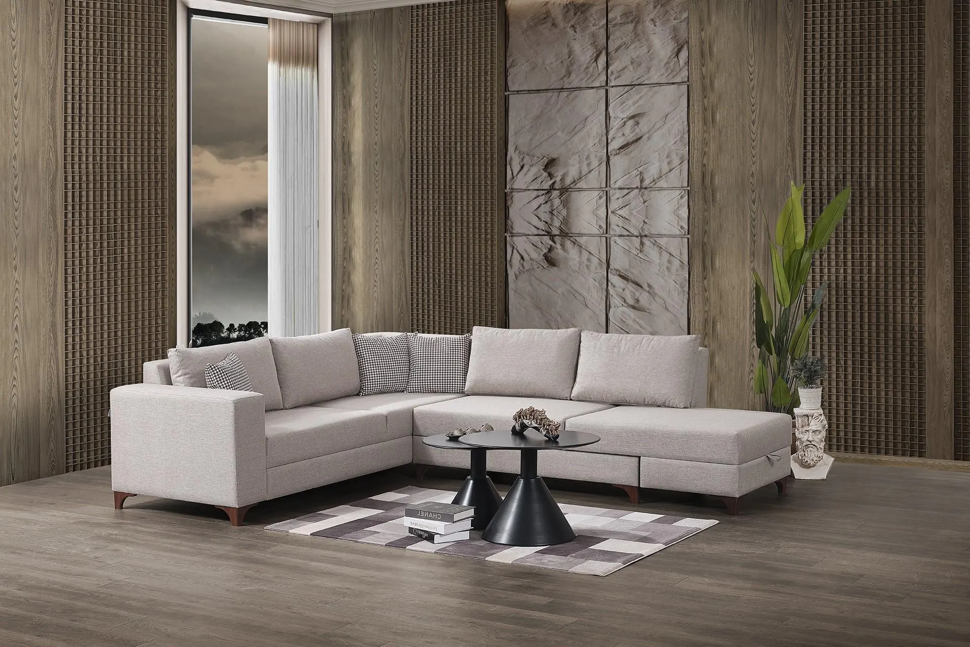 MASSE KÖŞE KOLTUK, KREM, SAĞ KÖŞE (FM3-223)