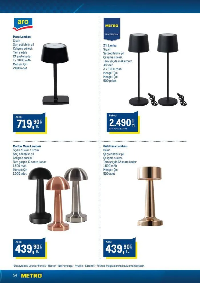 Katalog Horeca Sezona Hazırlık 15 Ağustos - 22 Ağustos 2024 - aktüel Sayfa 54