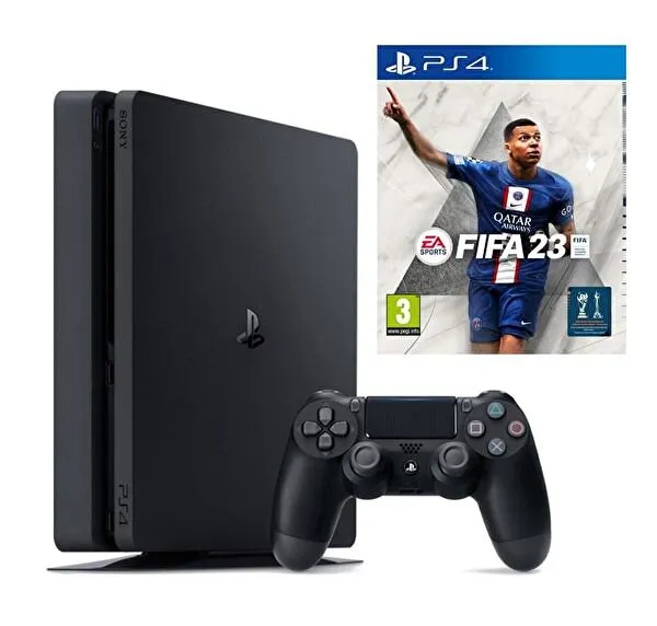 Playstation 4 Slim 1 TB Oyun Konsolu + Fifa 23 PS4 Oyun (İthalatçı Garantili)